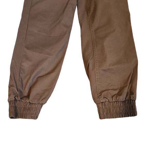 Papaya Brown Khaki Joggers with Pockets Size Small - Picture 13 of 14